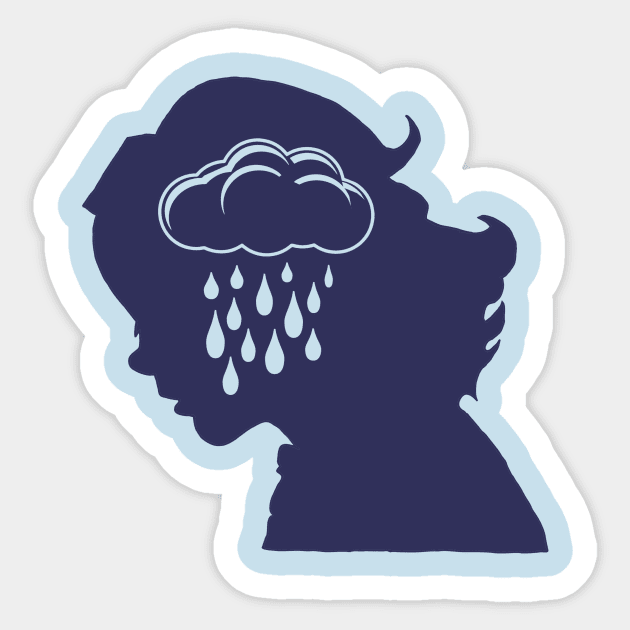 Rain Cloud Sticker by killmonkies